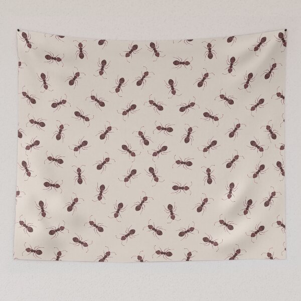 Item preview, Illustrated Brown Ants on Beige  designed and sold by KSimpson838.