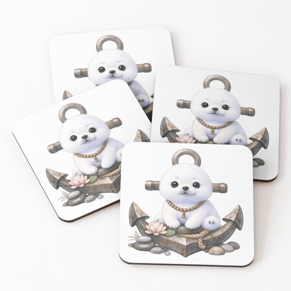 Item preview, Baby seal sitting on an anchor designed and sold by clarazen.