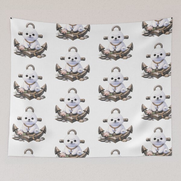 Item preview, Baby seal sitting on an anchor designed and sold by clarazen.