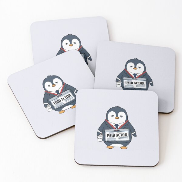 Item preview, Paid Actor Penguin Funny Corporate Meme Sarcastic Office designed and sold by Moon's Arts.