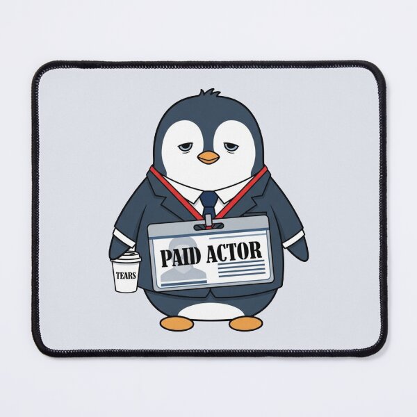 Item preview, Paid Actor Penguin Funny Corporate Meme Sarcastic Office designed and sold by Moon's Arts.