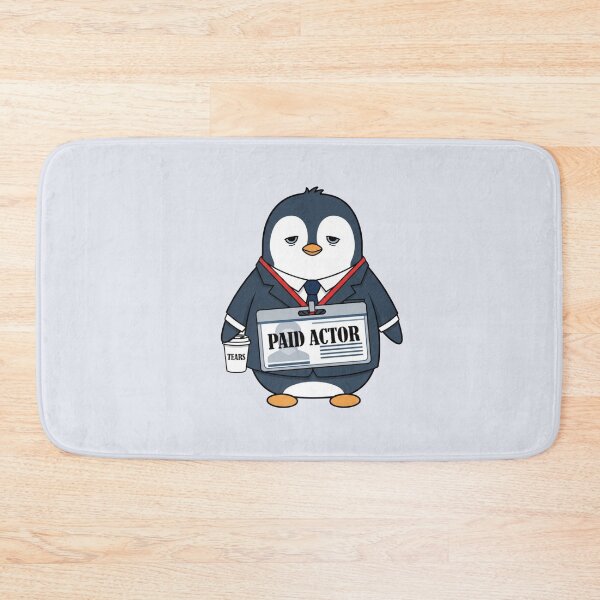 Item preview, Paid Actor Penguin Funny Corporate Meme Sarcastic Office designed and sold by Moon's Arts.