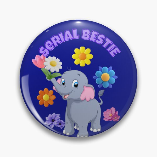 Item preview, Serial Bestie: The Wildflower Elephant designed and sold by TB-73.
