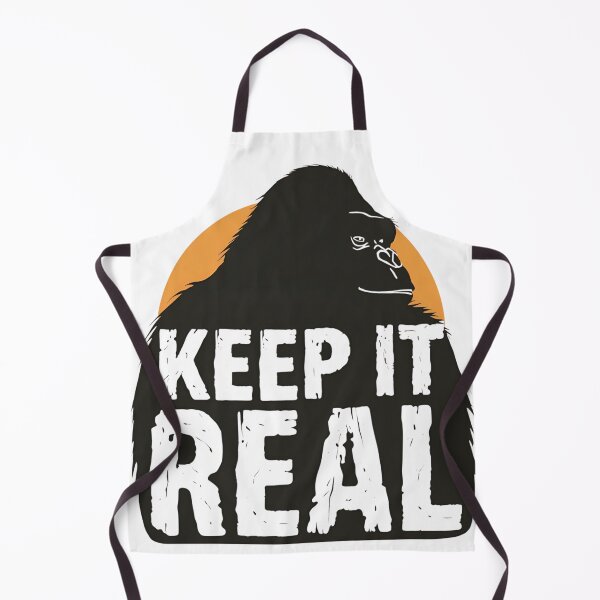 Item preview, Gorilla silhouette with text Keep it Real 5 designed and sold by Neon G.