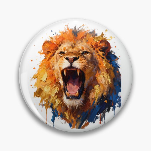 Item preview, lion paint splash art designed and sold by Metaverse8.