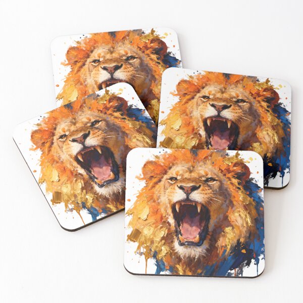 Item preview, lion paint splash art designed and sold by Metaverse8.
