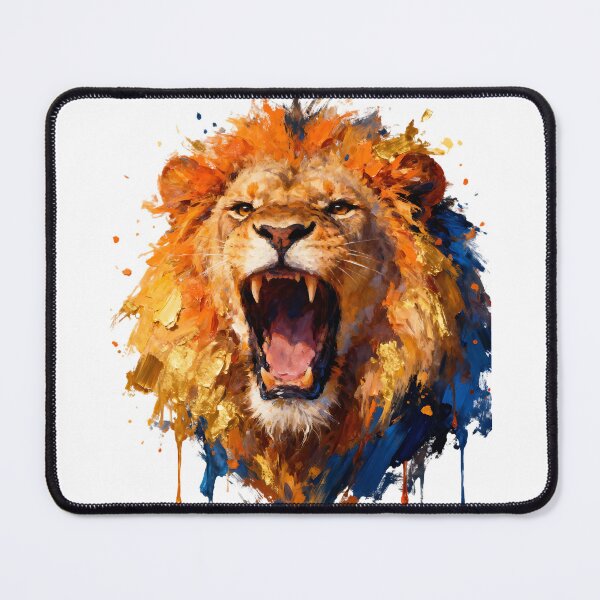 Item preview, lion paint splash art designed and sold by Metaverse8.