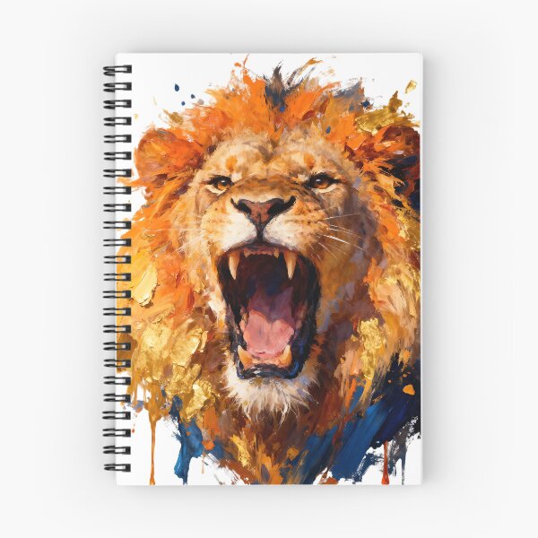 Item preview, lion paint splash art designed and sold by Metaverse8.