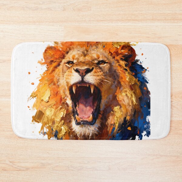 Item preview, lion paint splash art designed and sold by Metaverse8.