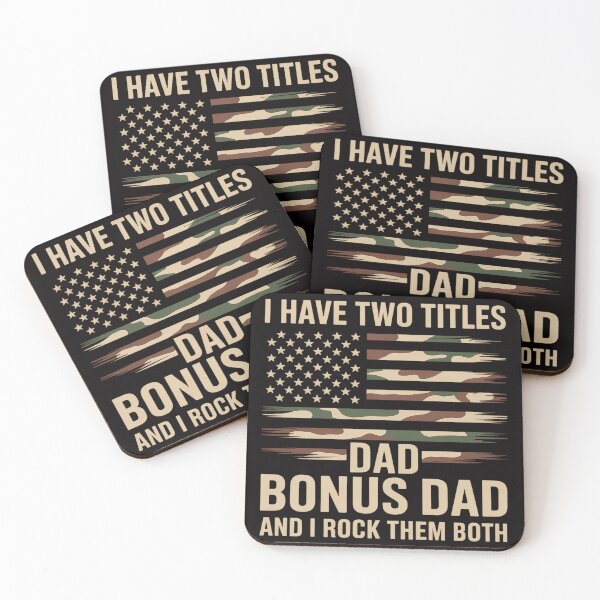 Item preview, I Have Two Titles Dad And Bonus Dad Fathers Day Step Dad designed and sold by PattonJillian.
