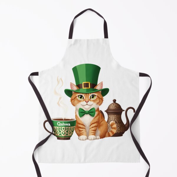 Item preview, Arabic Coffee Irish Cat Fusion Illustration designed and sold by KivaroArt.