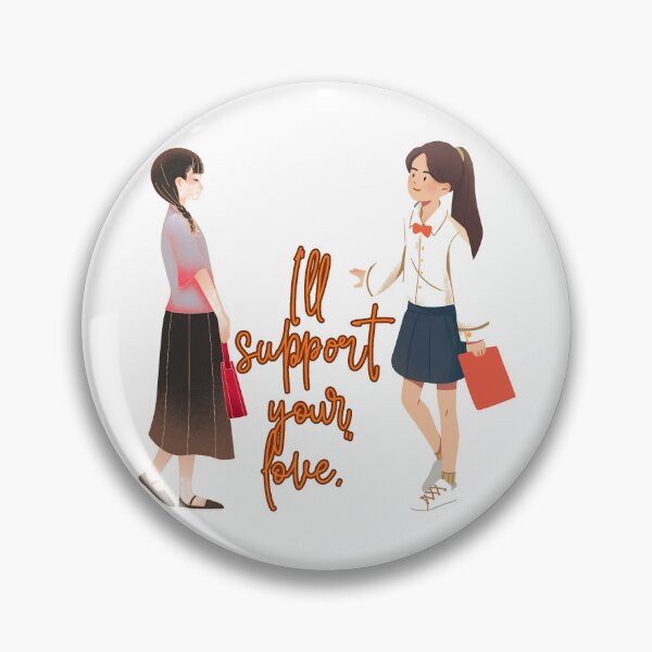Item preview, Apoyaré tu amor – Ilustración de una linda chica de la amistad designed and sold by Adappai.