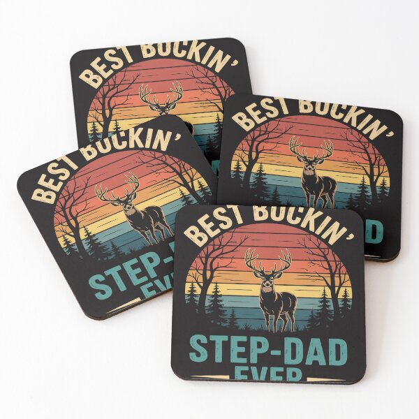 Item preview, Best Buckin' Step-Dad Ever Deer Hunting Bucking designed and sold by PattonJillian.