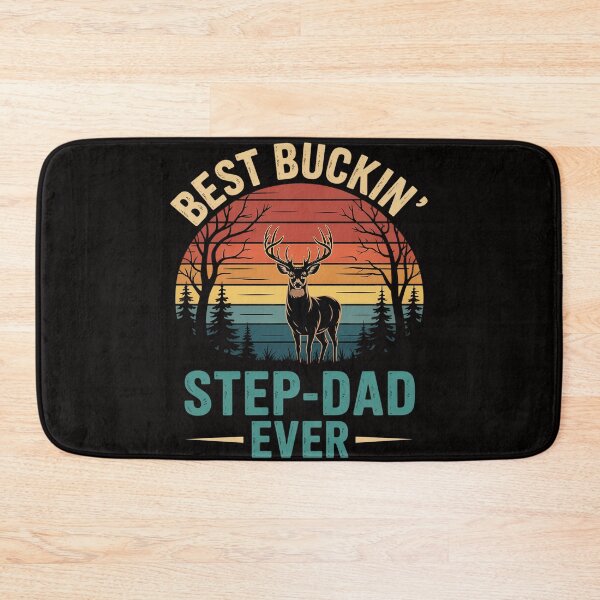 Item preview, Best Buckin' Step-Dad Ever Deer Hunting Bucking designed and sold by PattonJillian.