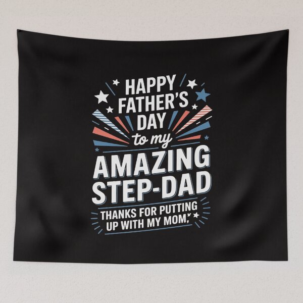 Item preview, Amazing Step-Dad thanks for Putting up with Mom Fathers Day designed and sold by PattonJillian.