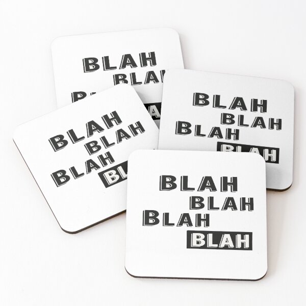 Item preview, Bold BLAH Typography Art – Minimalist Monochrome Design for Posters, Tees & Statement Decor designed and sold by Bright Nest Studio.