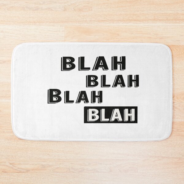 Item preview, Bold BLAH Typography Art – Minimalist Monochrome Design for Posters, Tees & Statement Decor designed and sold by Bright Nest Studio.