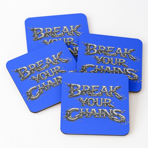 Item preview, Break Your Chains – Powerful Motivational Chain Typography designed and sold by hdraHdra.