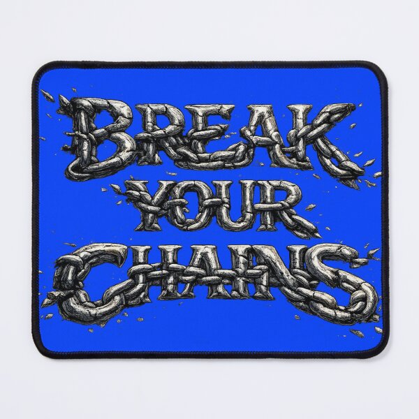 Item preview, Break Your Chains – Powerful Motivational Chain Typography designed and sold by hdraHdra.