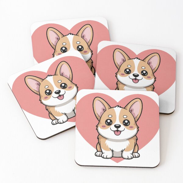 Item preview, Charming Kawaii Corgi Puppy – Soft Pastel Dog Art (No Background) designed and sold by AnimeHentaiArt.