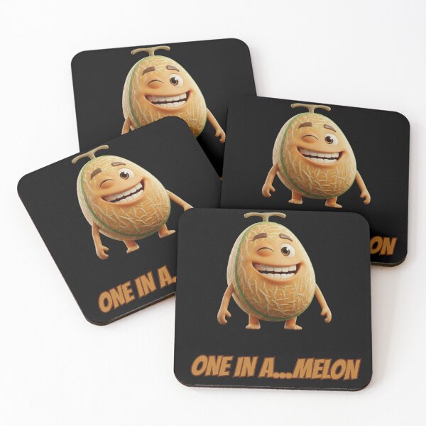 Item preview, One in a Melon - Cute 3D melon Character Pun designed and sold by Anyshca.