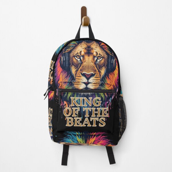 Item preview, King of the Beats - Neon Lion DJ Shirt designed and sold by JoezCreations.