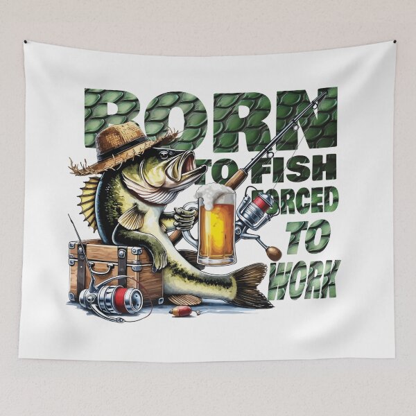 Item preview, Fishing Bass T-shirt with Beer Humor designed and sold by Adanicho.