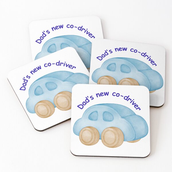 Item preview, Dad's new co-driver in blue car, baby boy designed and sold by TB-73.