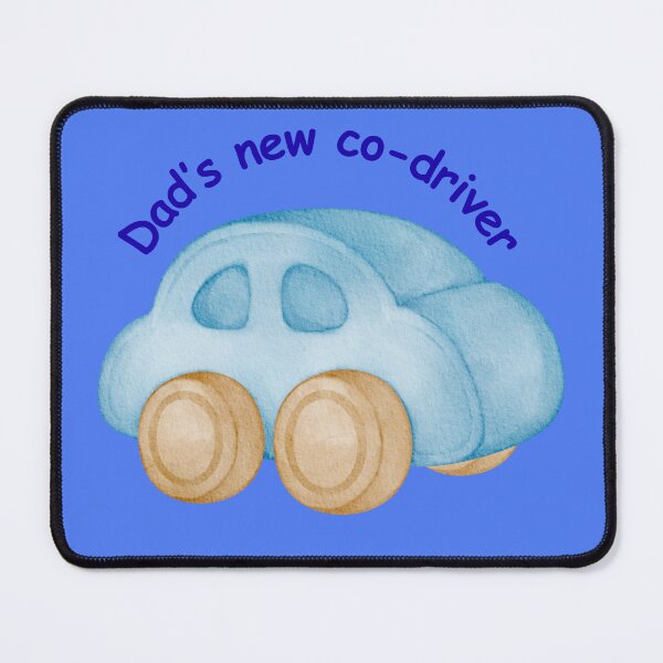 Item preview, Dad's new co-driver in blue car, baby boy designed and sold by TB-73.