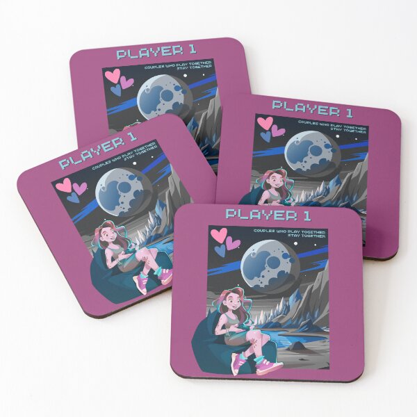 Item preview, Player 1 - Couples Who Play Together Stay Together Gaming Valentine's Design designed and sold by Robbo's Tees Designs.
