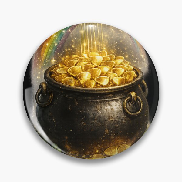 Item preview, All Rainbow & Gold – St. Patrick's Day Pot of Gold Pun designed and sold by PunchDrop.
