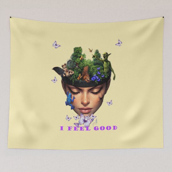 Item preview, I feel good. Woman surreal portrait designed and sold by Natart1004.