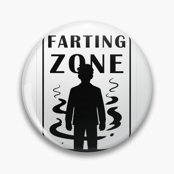 Item preview, Farting Zone Funny Warning Sign Design designed and sold by MonkiFlipp.