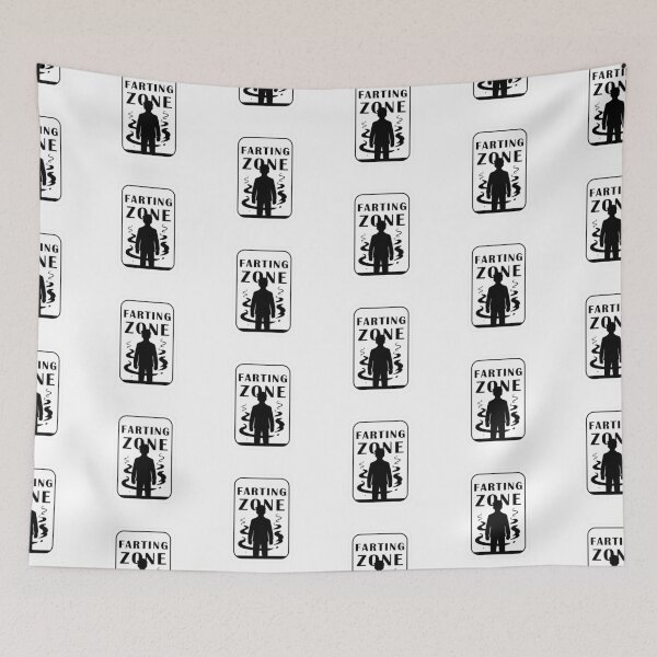 Item preview, Farting Zone Funny Warning Sign Design designed and sold by MonkiFlipp.
