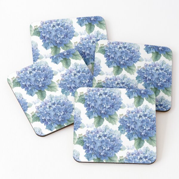 Item preview, Lush Blue Hydrangea Floral Background designed and sold by CharlieDesings.