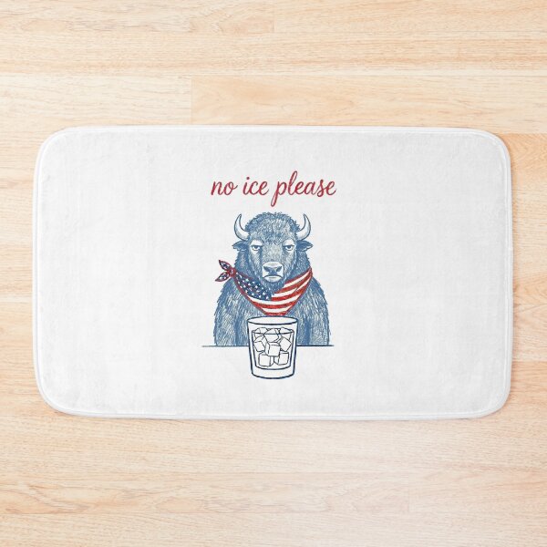 Item preview, No Ice Please Funny Bison Pun - American Flag Bandana designed and sold by G350.