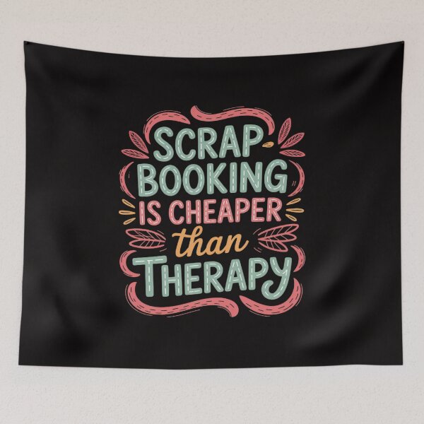 Item preview, Scrapbooking is Cheaper Than Therapy Scrapbook designed and sold by PattonJillian.
