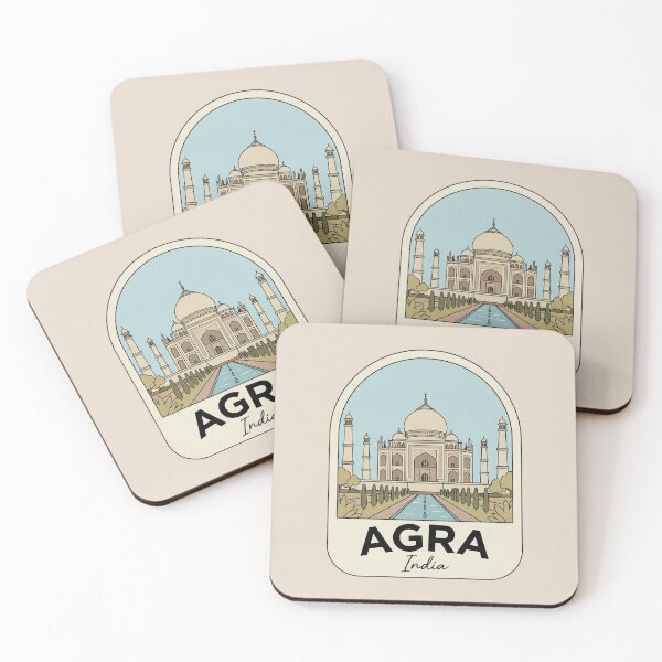 Item preview, Agra India Taj Mahal Landmark Vintage Travel Badge Sticker designed and sold by InvestingRoad.