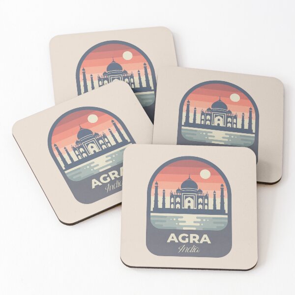 Item preview, Agra India Taj Mahal Landmark Vintage Travel Badge Sticker designed and sold by InvestingRoad.