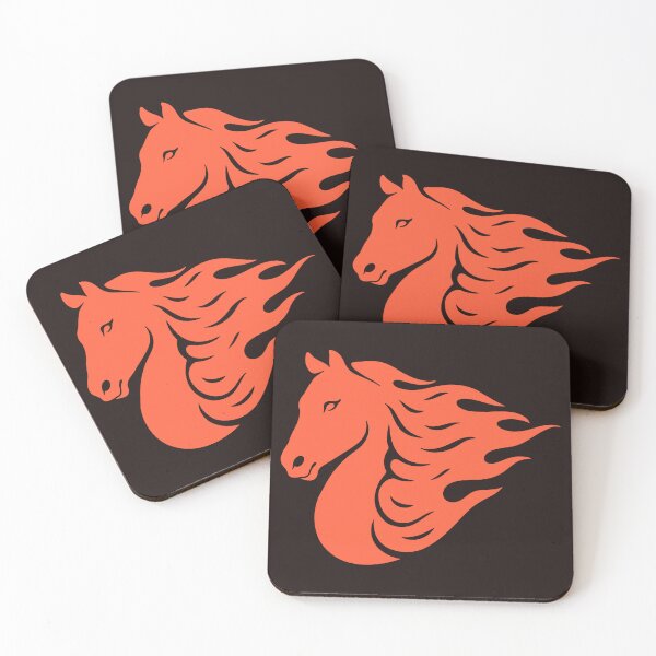 Item preview, Fire Horse Zodiac 2026 Lunar New Year Flame Silhouette designed and sold by Pukisdaizi.