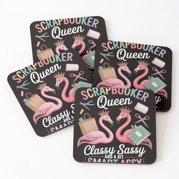 Item preview, Scrapbooking - Scrapbooker Queen Classy Sassy Flamingo Gift designed and sold by RONALPARAD.