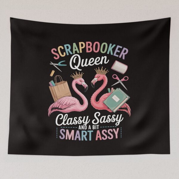 Item preview, Scrapbooking - Scrapbooker Queen Classy Sassy Flamingo Gift designed and sold by RONALPARAD.