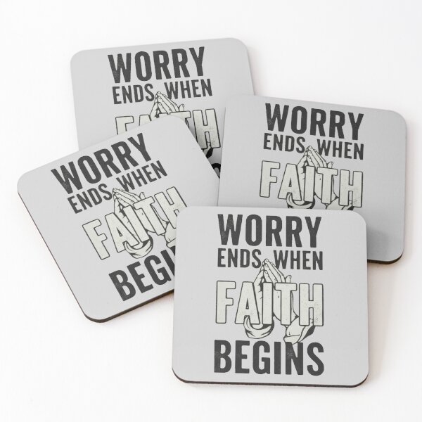 Item preview, Worry ends when Faith beggins designed and sold by WednesdayAndYou.