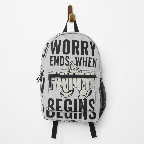 Item preview, Worry ends when Faith beggins designed and sold by WednesdayAndYou.