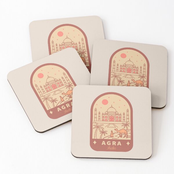 Item preview, Agra India Taj Mahal Landmark Vintage Travel Badge Sticker designed and sold by InvestingRoad.