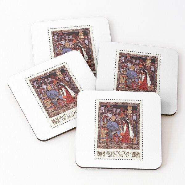 Item preview, Vintage Russian Postal Stamp Folk Art designed and sold by TeeARTHY.