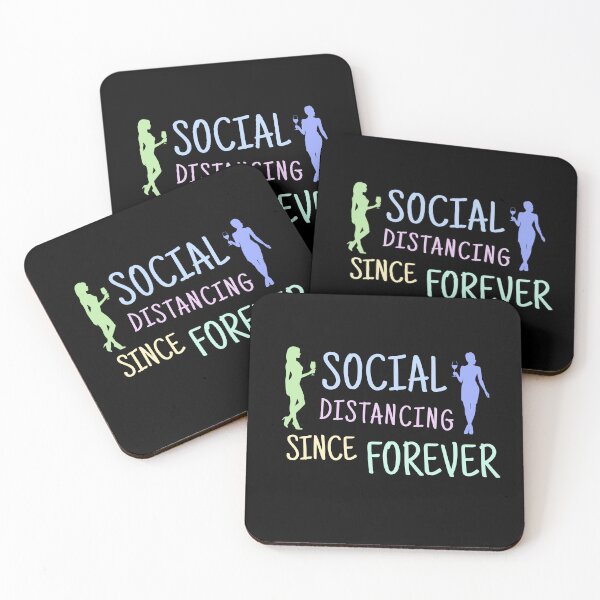 Item preview, Social Distancing Since Forever – Introvert Humor Quote designed and sold by MK-Charlie.
