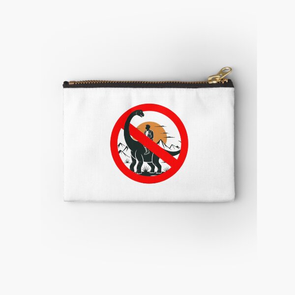 Item preview, No Riding Dinosaurs Funny Prohibition Design designed and sold by MonkiFlipp.