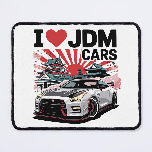 Item preview, I love JDM Cars Nissan GT-R | Japanese Rising Sun & Sakura Street Racing Shirt designed and sold by Imperial-Vibe.