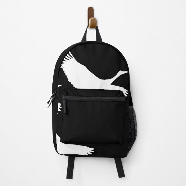 Item preview, Three white storks on a black background designed and sold by ZorianArt.